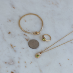 Peridot Lock Necklace