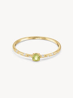 Dainty Starry Peridot Ring