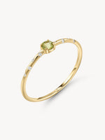 Dainty Starry Peridot Ring