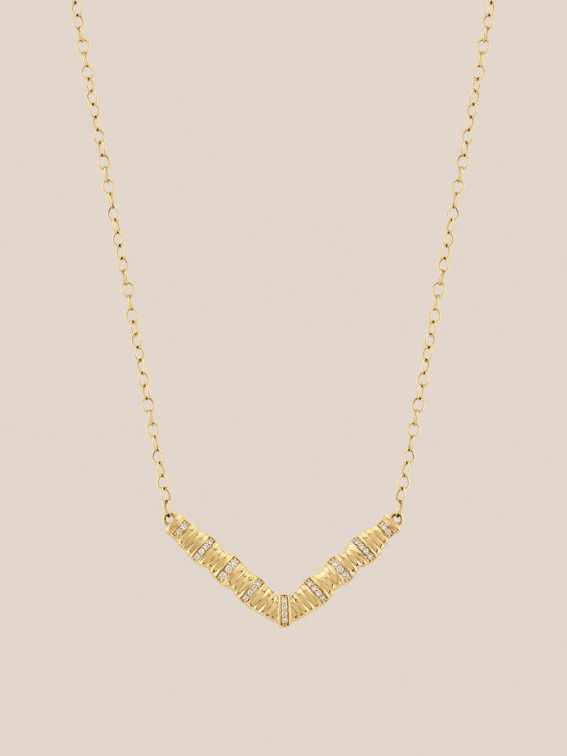 Diamond Pillar Necklace