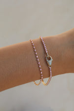 Wrapped in Pink Sapphires Bracelet