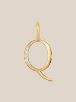 Diamond Initial Pendants