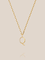 Diamond Initial Pendants