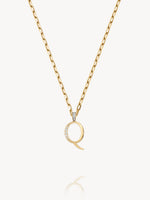 Diamond Initial Pendants