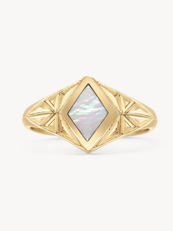 Quinn Mother of Pearl Ring