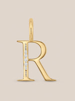 Diamond Initial Pendants