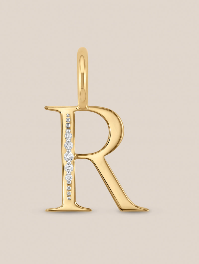 Diamond Initial Pendants