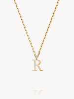 Diamond Initial Pendants