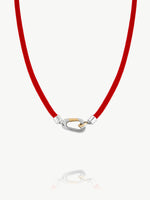 Mixed Metal Carabiner Necklace