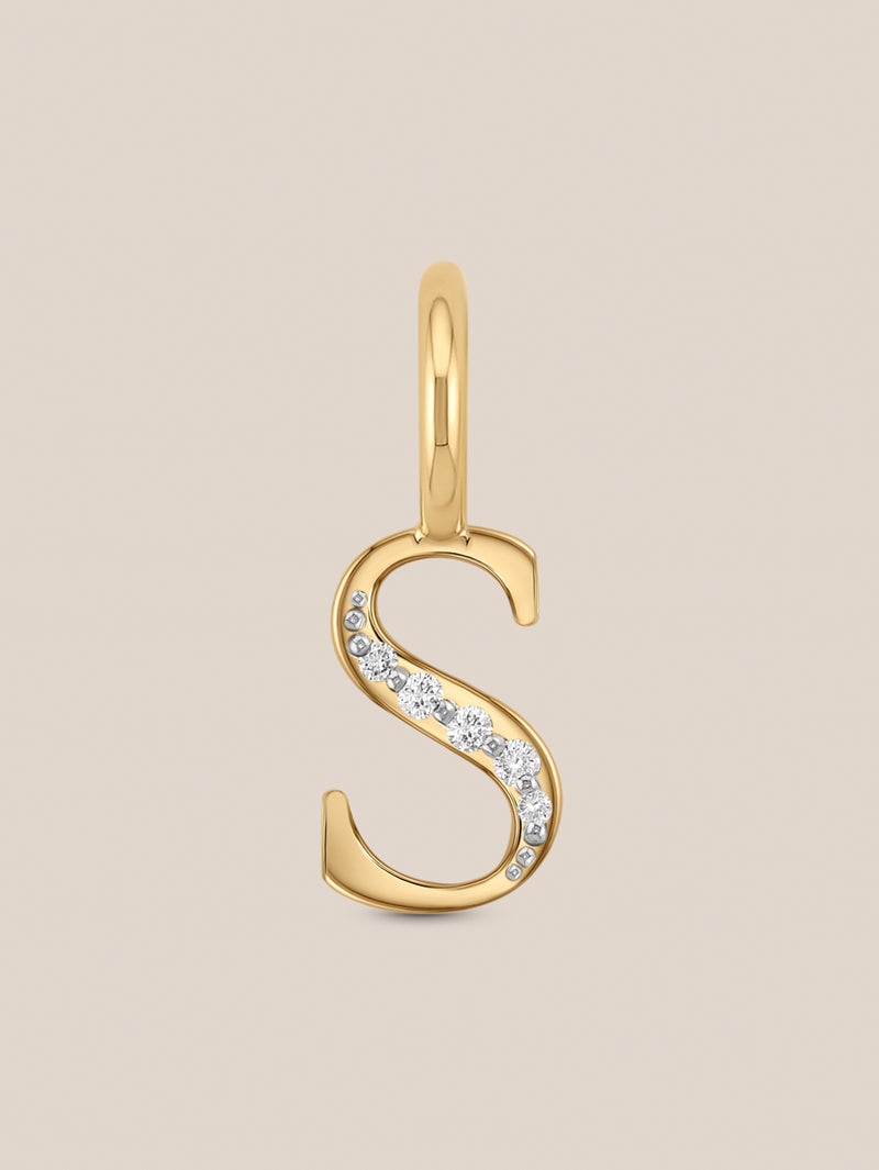 Diamond Initial Pendants