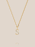 Diamond Initial Pendants