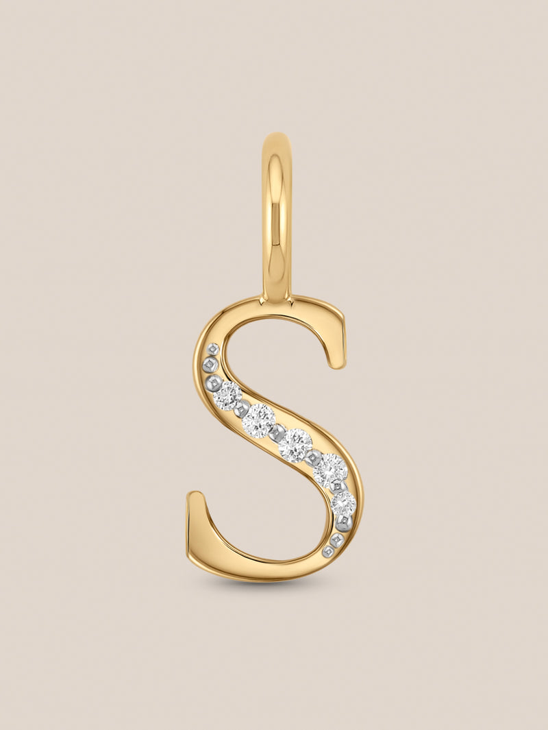 Diamond Initial Pendants