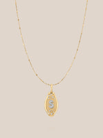 Initial Skipping Stone Pendant