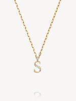 Diamond Initial Pendants