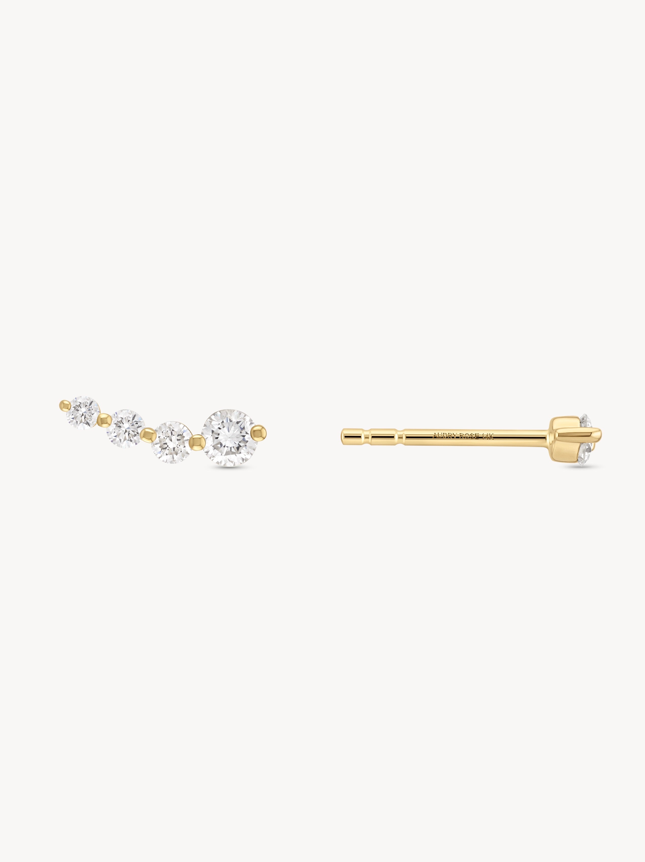 Curved Diamond Studs