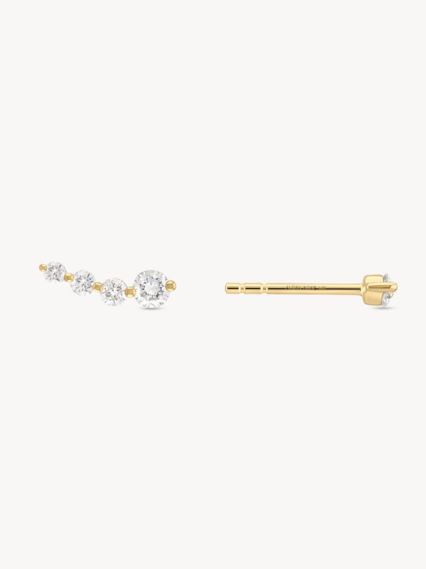 Curved Diamond Studs