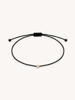 Solitaire Diamond Cord Bracelet