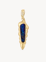 Boulder Opal Conch Pendant - OOAK