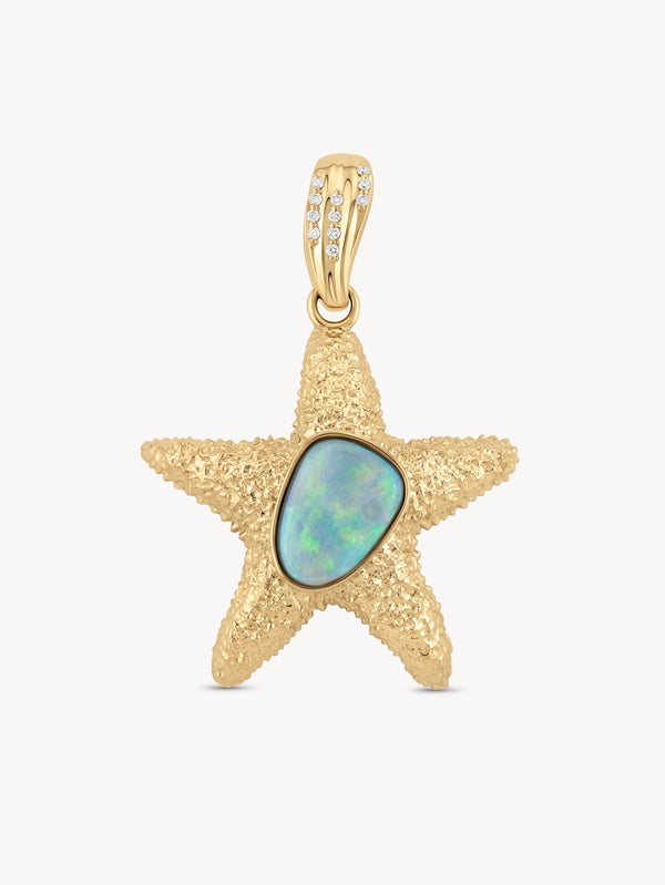 Opal Sea Star Pendant - OOAK