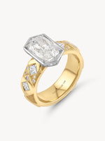 Elongated Diamond Argyle Ring