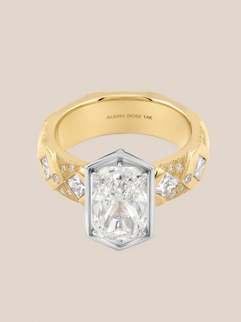 Elongated Diamond Argyle Ring
