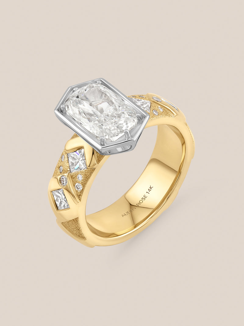 Elongated Diamond Argyle Ring