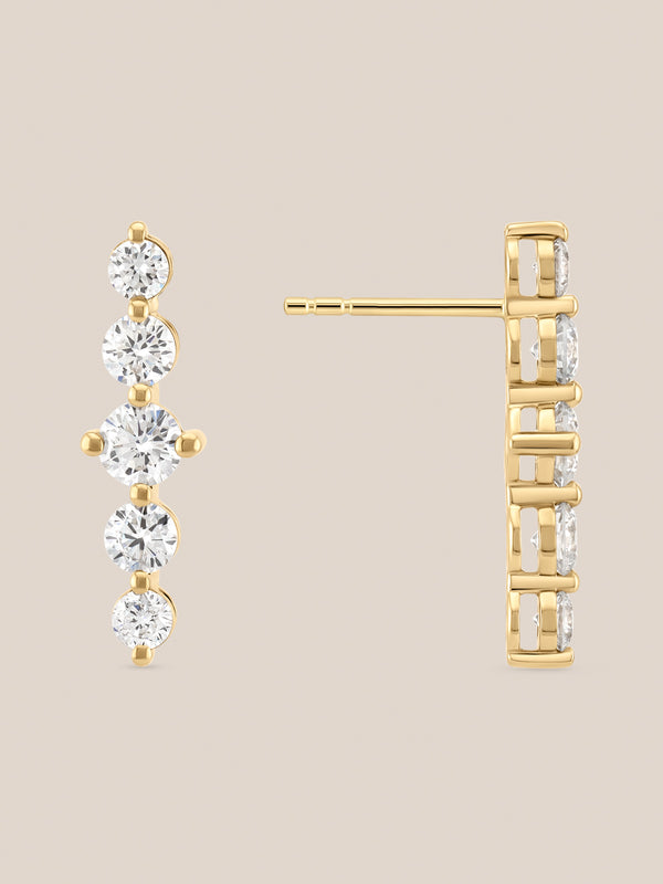 Straight Diamond Earrings