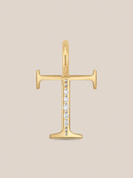 Diamond Initial Pendants