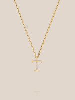 Diamond Initial Pendants