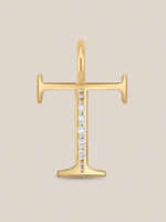 Diamond Initial Pendants