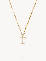 Diamond Initial Pendants