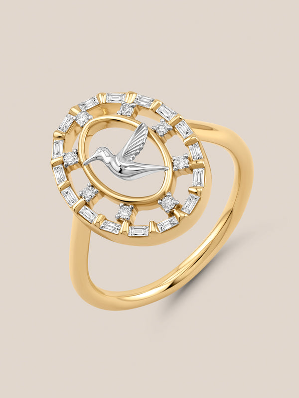 Hummingbird Talisman Ring