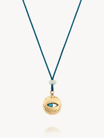Enamel Swirl Eye Pendant