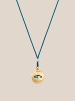 Enamel Swirl Eye Pendant