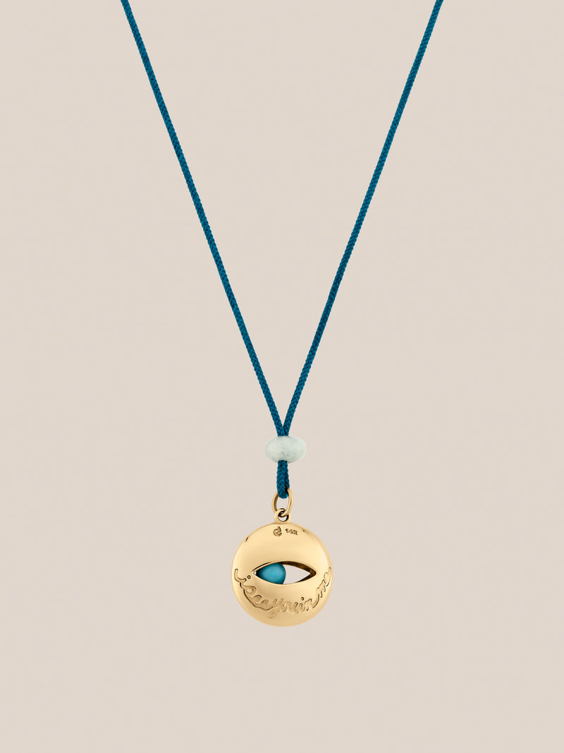 Enamel Swirl Eye Pendant