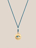 Enamel Swirl Eye Pendant