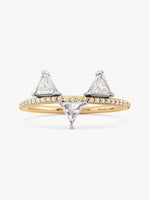 Tri Trillion Diamond Ring