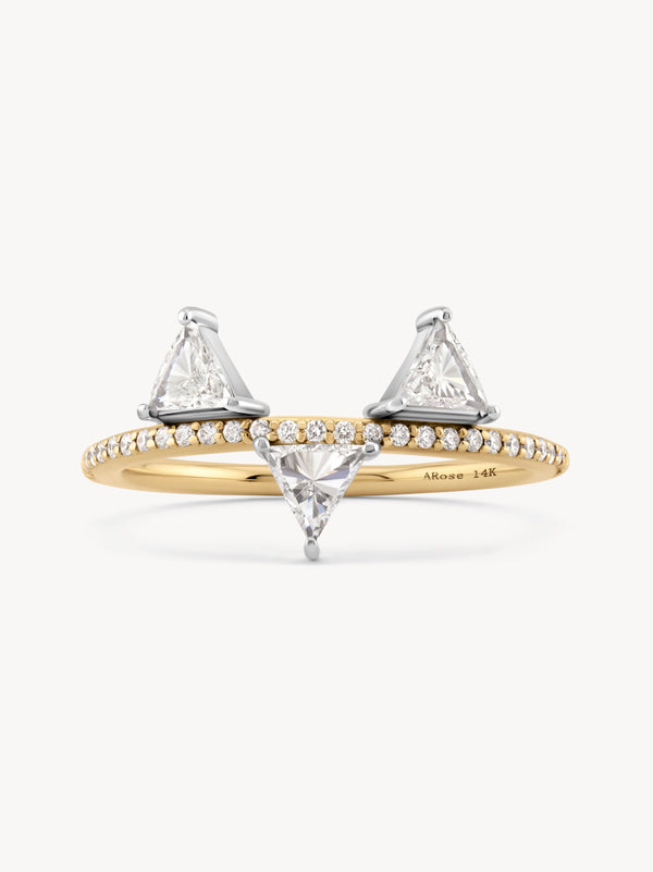 Tri Trillion Diamond Ring