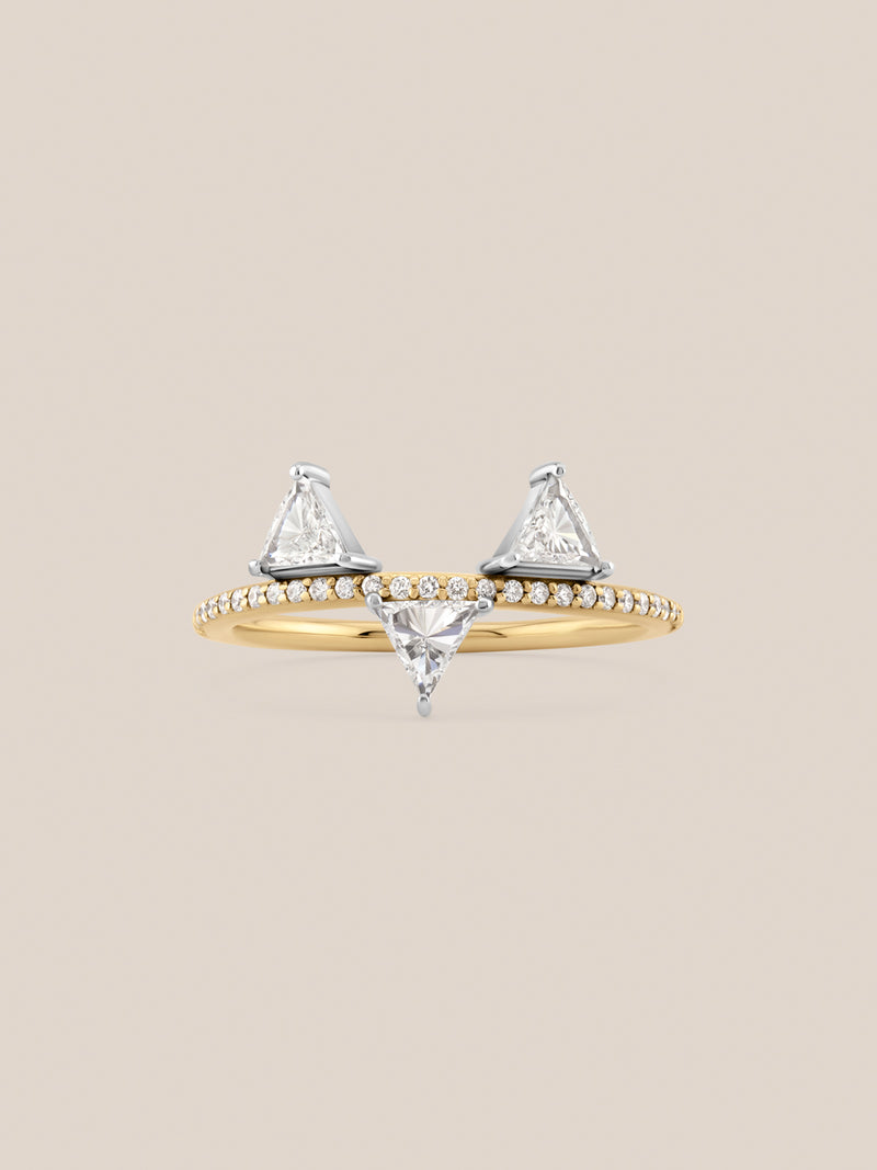 Tri Trillion Diamond Ring