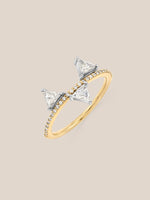 Tri Trillion Diamond Ring