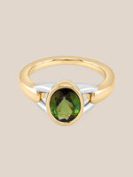 Oval-Cut Buckle Ring