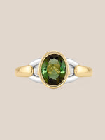 Oval-Cut Buckle Ring