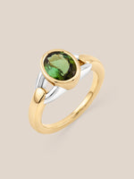 Oval-Cut Buckle Ring