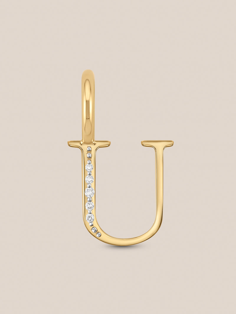 Diamond Initial Pendants