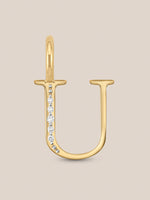 Diamond Initial Pendants