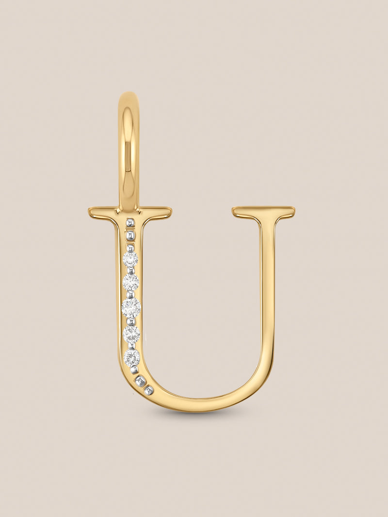 Diamond Initial Pendants