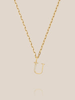 Diamond Initial Pendants