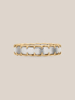 Mixed Metal Stitched Ring