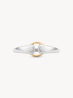 Mixed Metal Buckle Ring