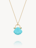Seashell Turquoise Pendant